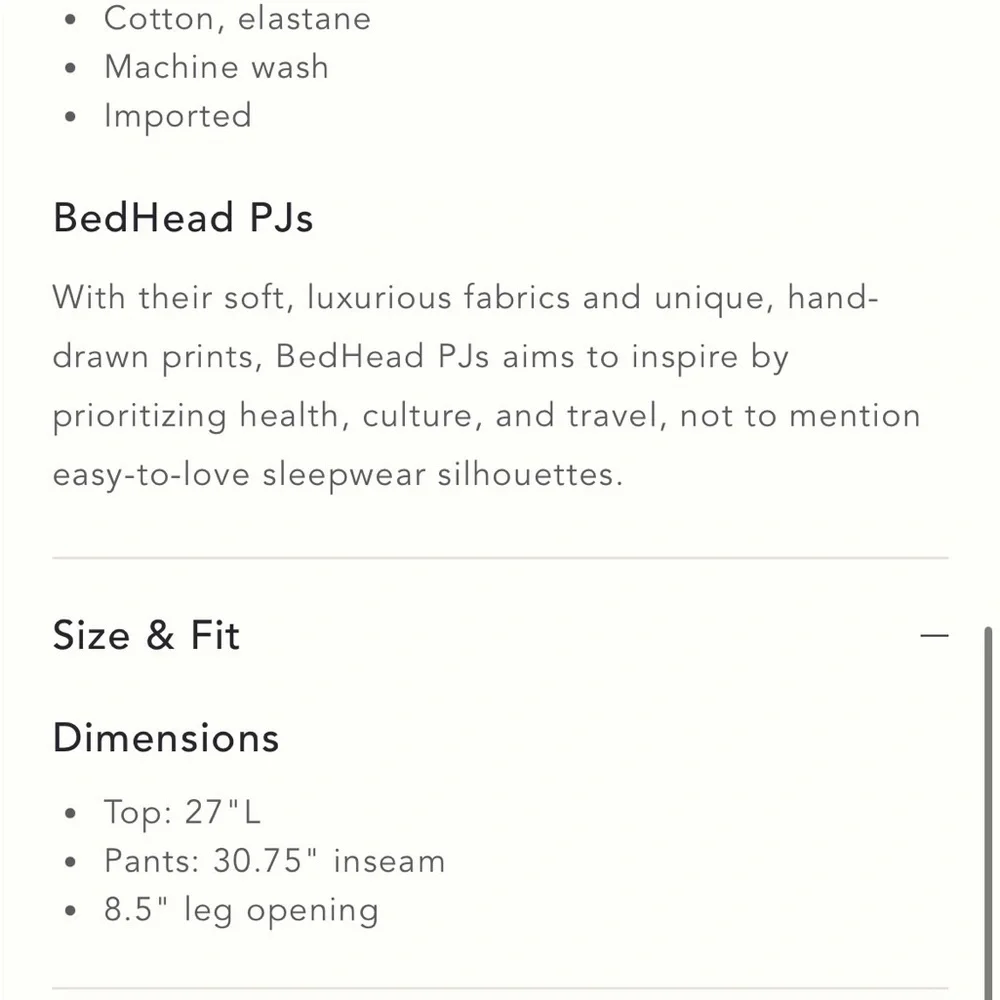 Anthropologie Bedhead Love Stamps  Pajamas Set